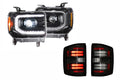 15-19 Sierra 3500HD Dually Heads and Smoked Tails OE LED Tails