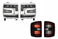 16-18 Silverado 1500 Heads Chrome Bezel and Smoked Tails
