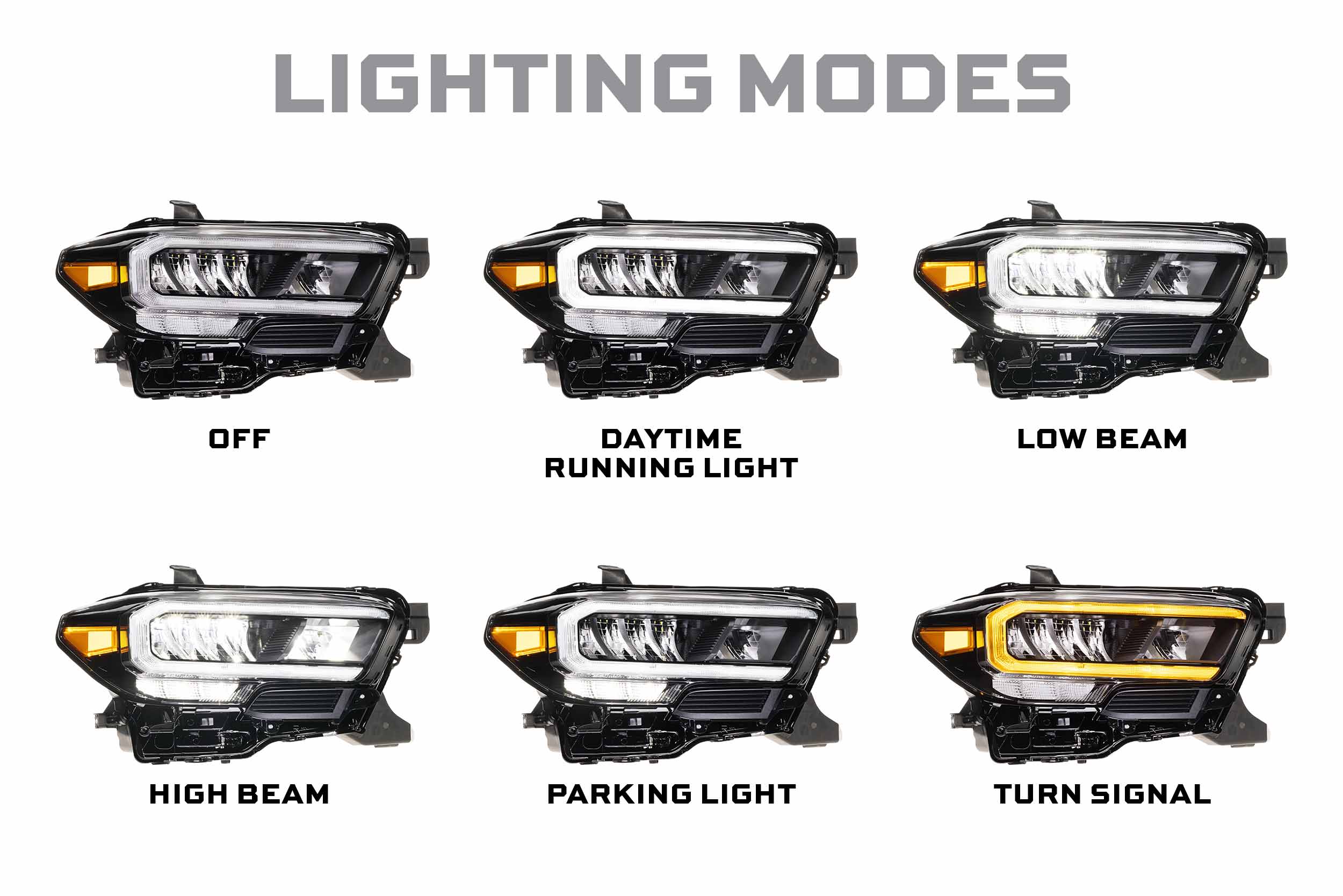OEM LED Headlight: Toyota Tacoma (16-23 / Base / Right)