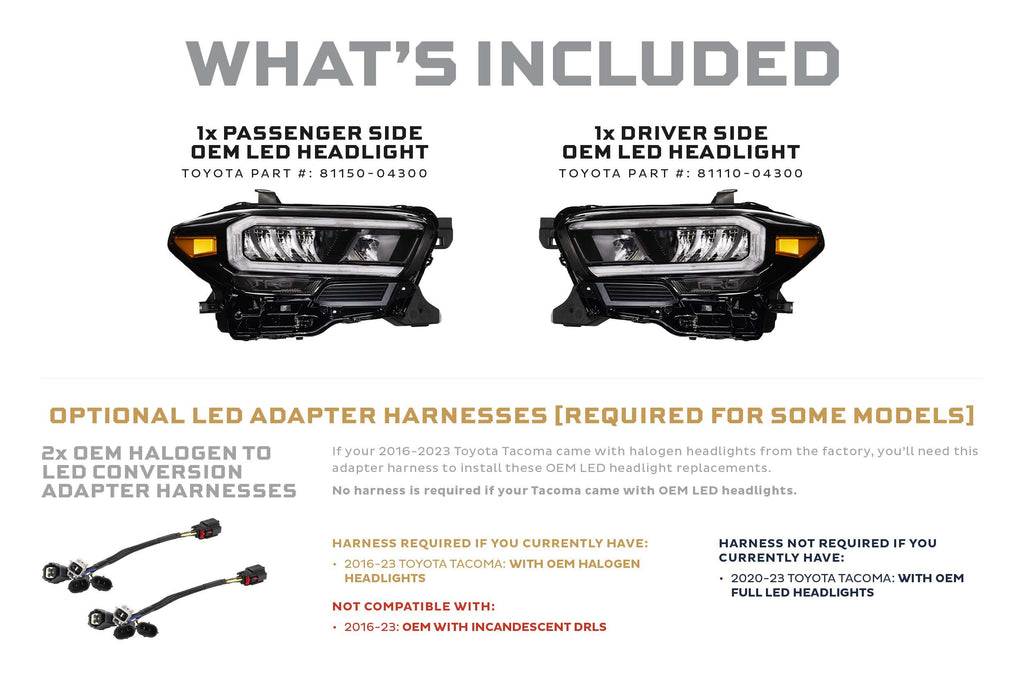 OEM LED Headlight: Toyota Tacoma (16-23 / TRD Pro / Left)