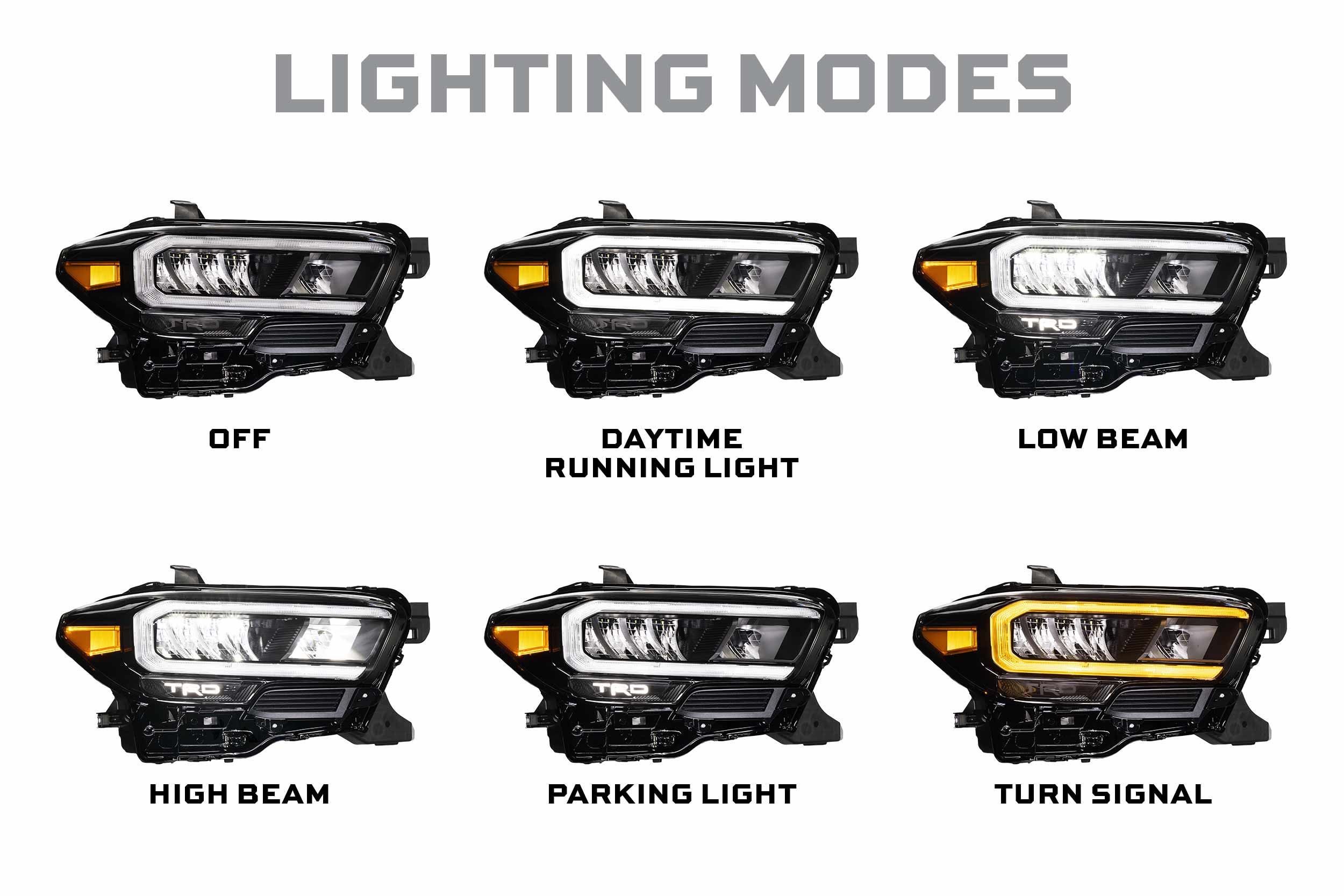 OEM LED Headlight: Toyota Tacoma (16-23 / TRD Pro / Left)