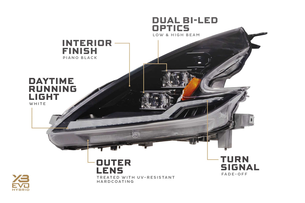 XB Evo Hybrid Headlights: 09-21 Nissan 370Z (Set)