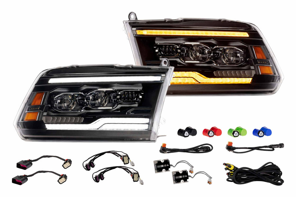 XB Evo Headlights: 09-18 Dodge Ram (Set)