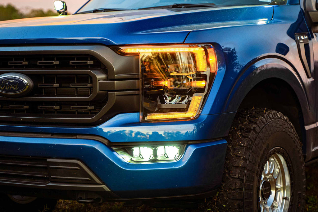 21-23 F-150 OE LED 4Banger Fog Light Kit: HXB White