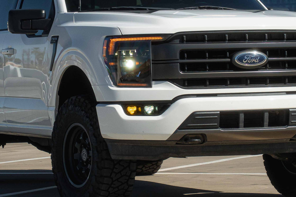 21-23 F-150 OE LED 4Banger Fog Light Kit: NCS Dual Color