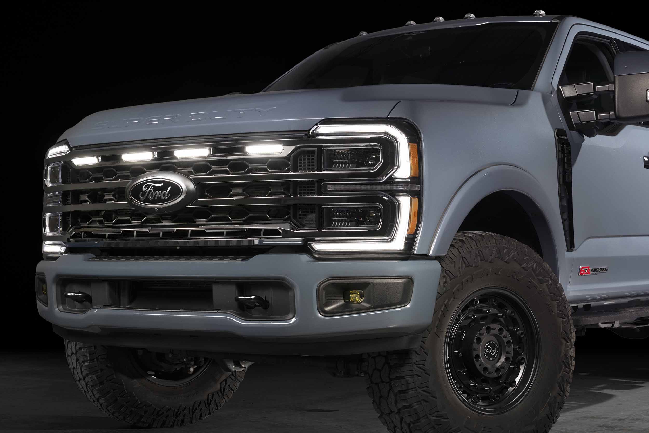 XBG LED Grille: 23-27 Super Duty (Chrome / Each)