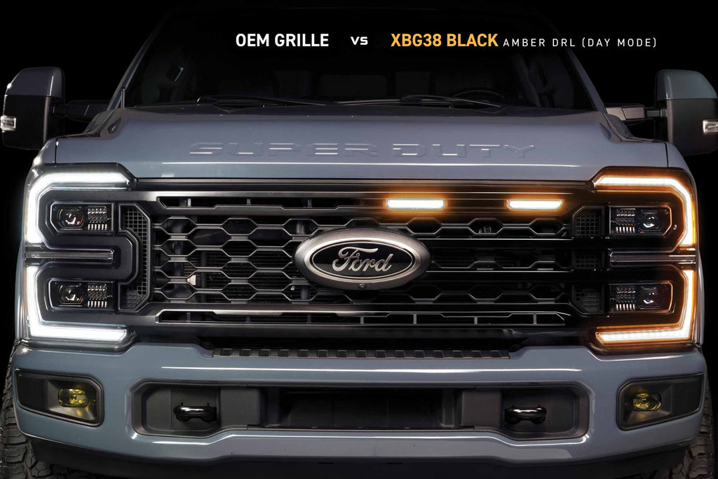 XBG LED Grille: 23-27 Super Duty (Black / Each)