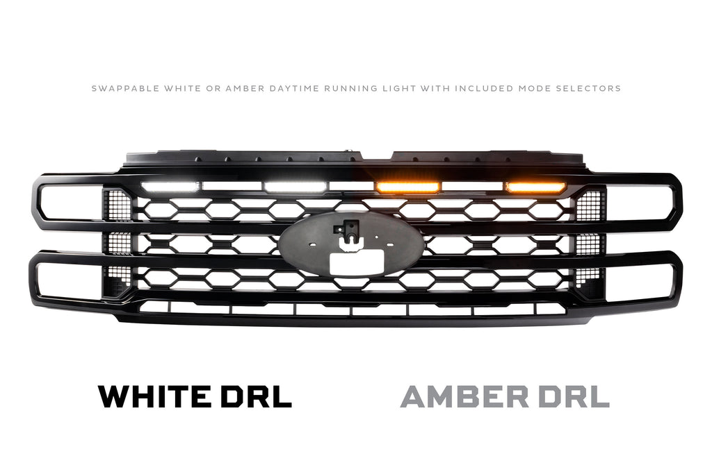 XBG LED Grille: 23-27 Super Duty (Black / Each)