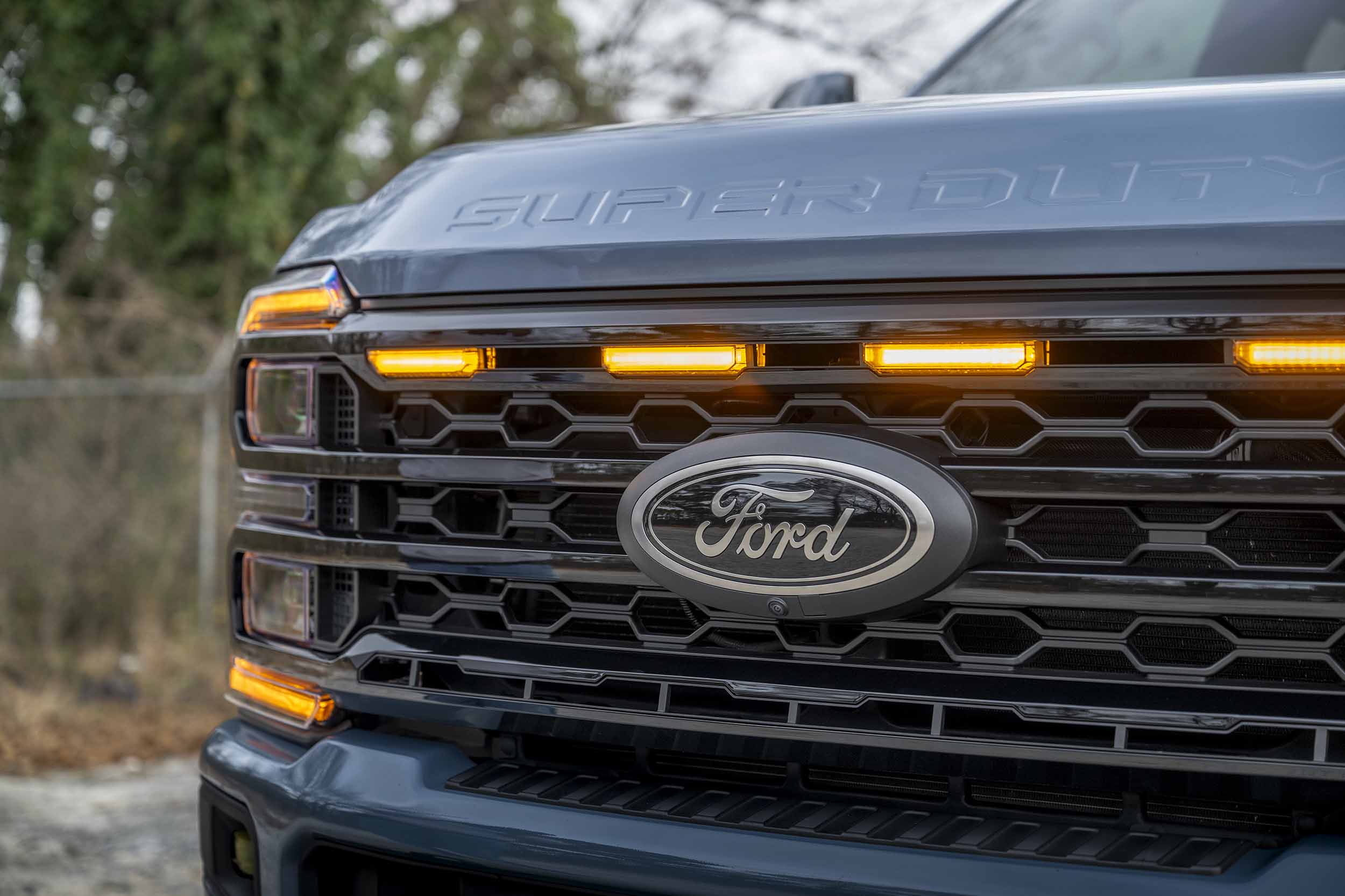 XBG LED Grille: 23-27 Super Duty (Black / Each)