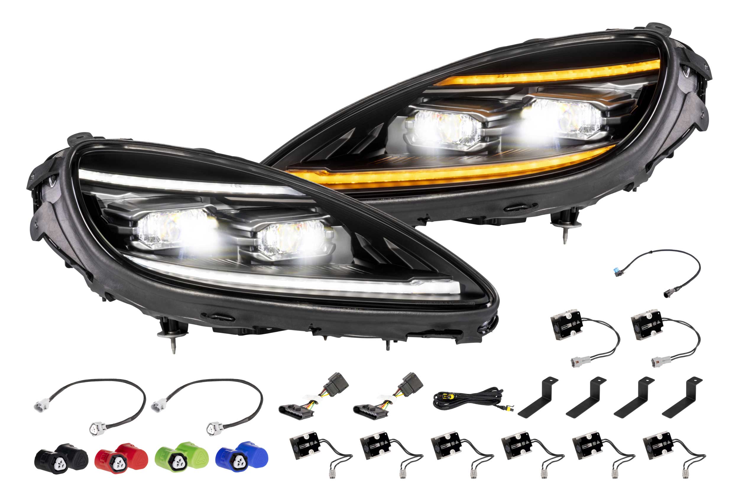 XB Evo Headlights: 05-13 Corvette C6 (Set)