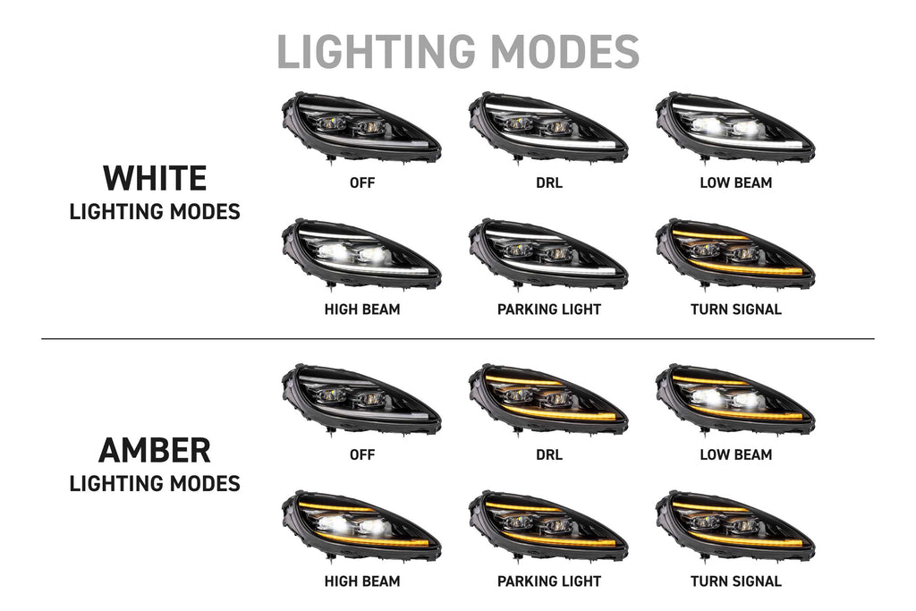 XB Evo Headlights: 05-13 Corvette C6 (Set)