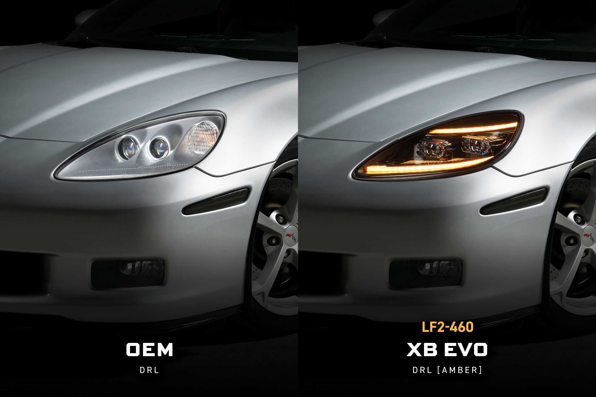 XB Evo Headlights: 05-13 Corvette C6 (Set)