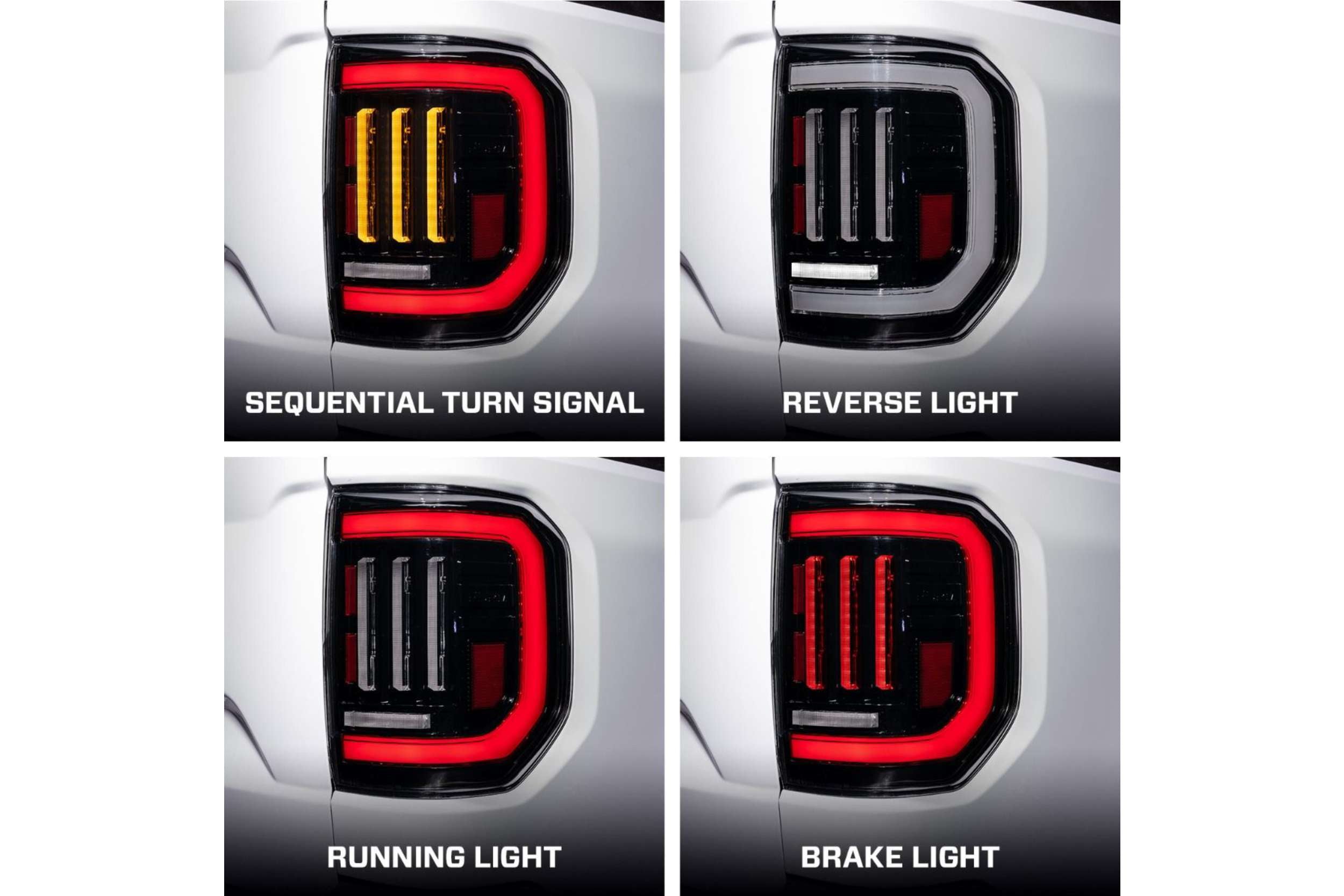2022-2024 Ford Maverick LED Tail Lights Red (pair)