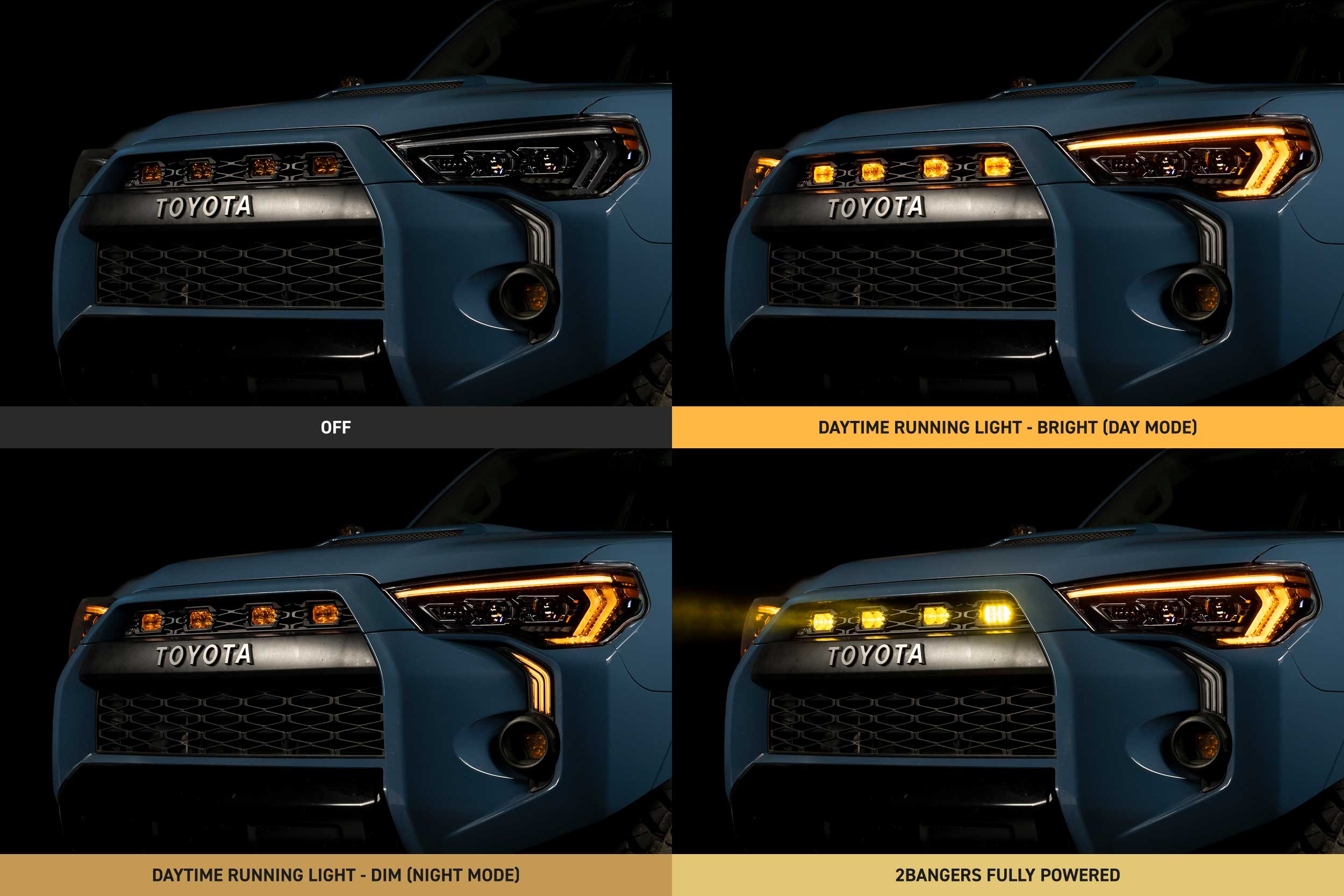 XBG LED Grille: 14-24 Toyota 4Runner