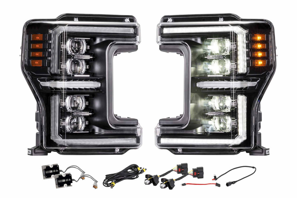 XB Evo Hybrid Headlights: 17-19 Super Duty (Set)