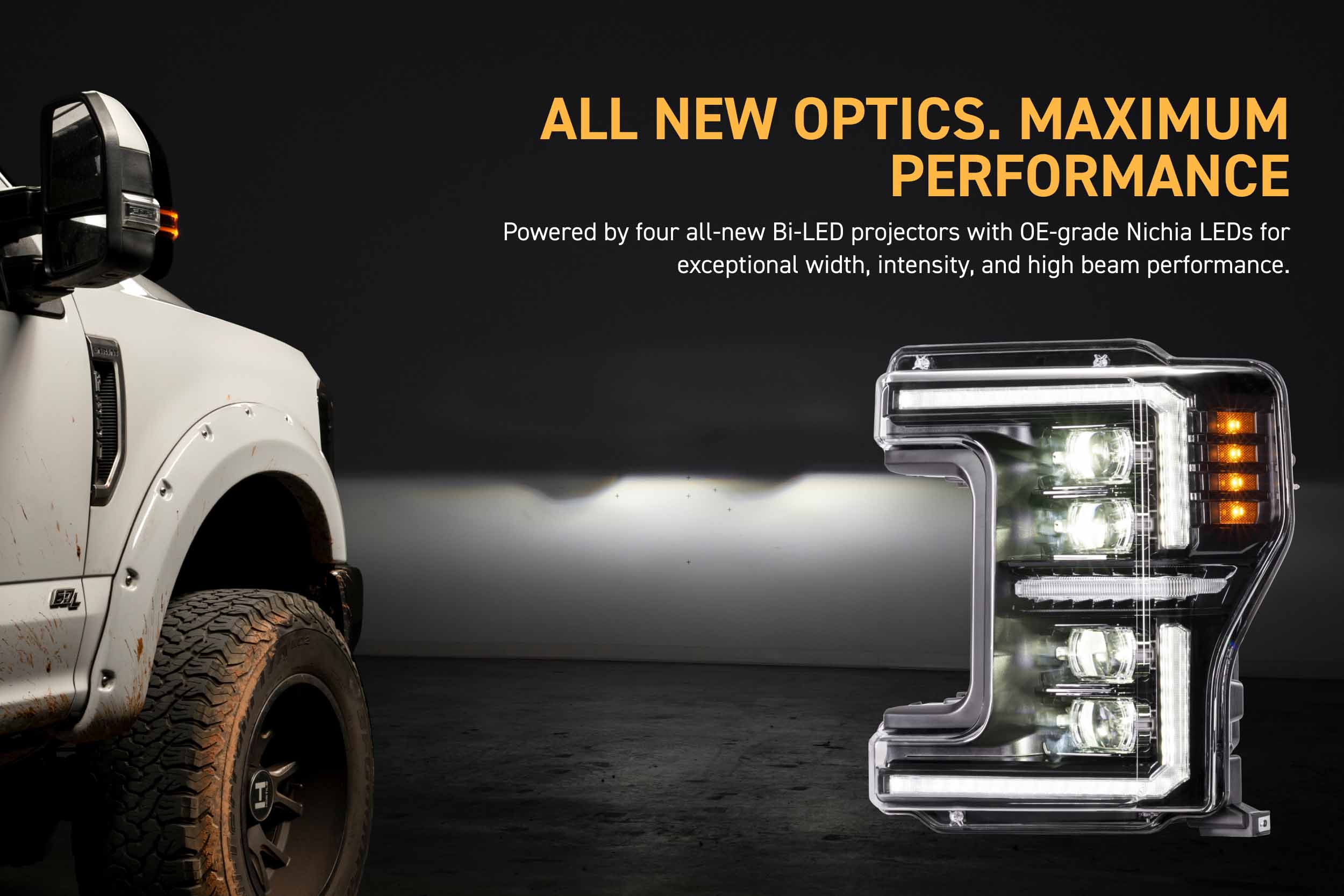 XB Evo Hybrid Headlights: 17-19 Super Duty (Set)