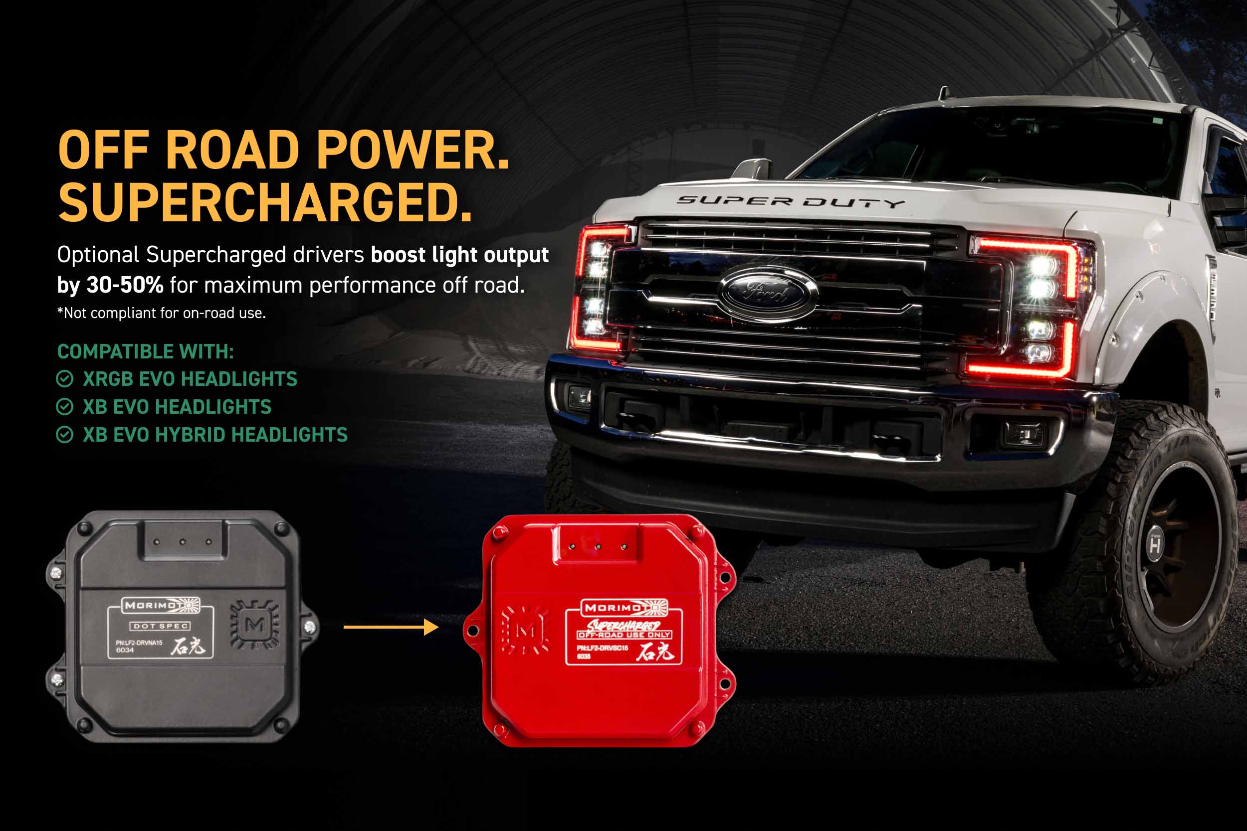 XRGB Evo Headlights: 17-19 Super Duty (Set)
