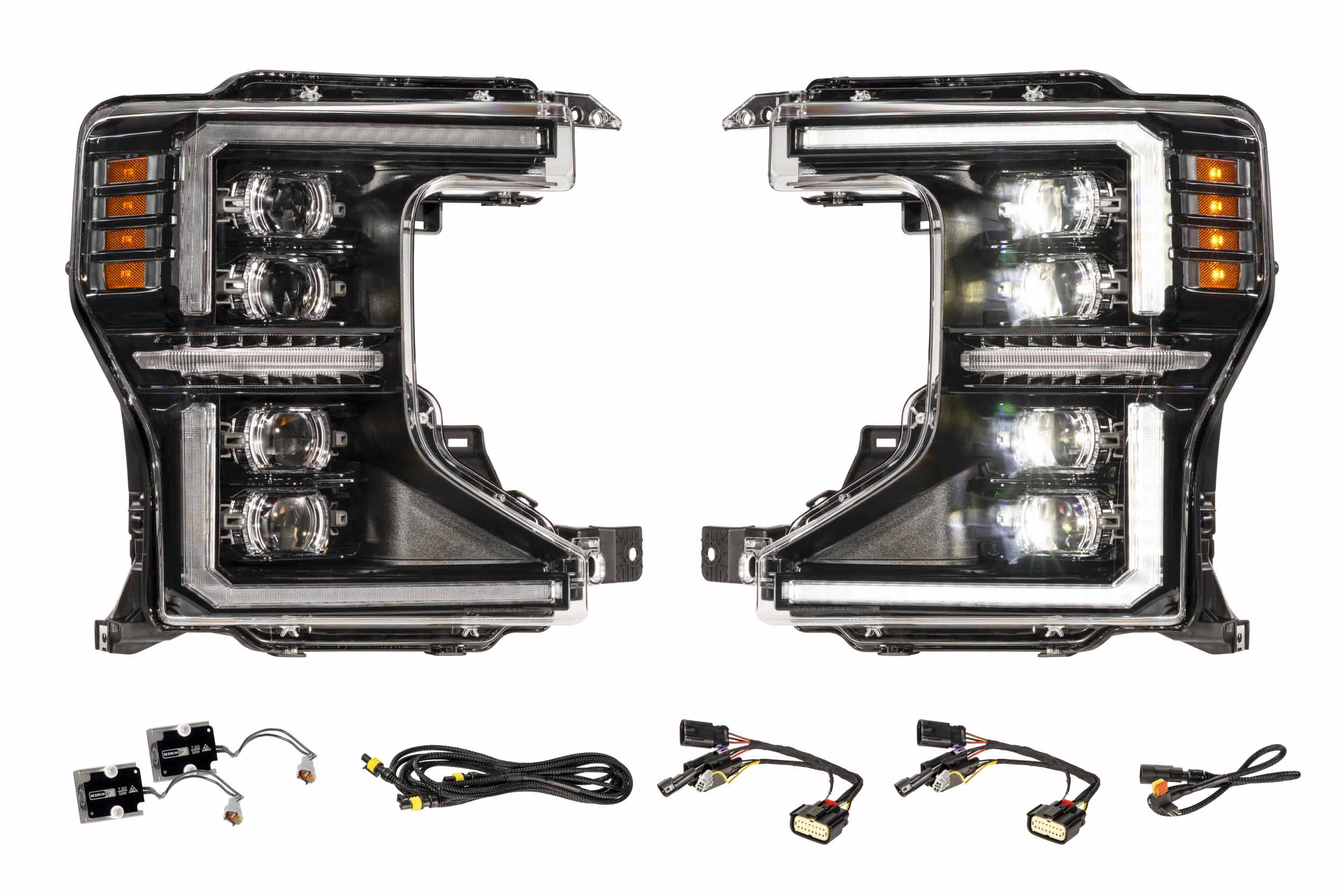 XB Evo Hybrid Headlights: 20-22 Super Duty (Set)