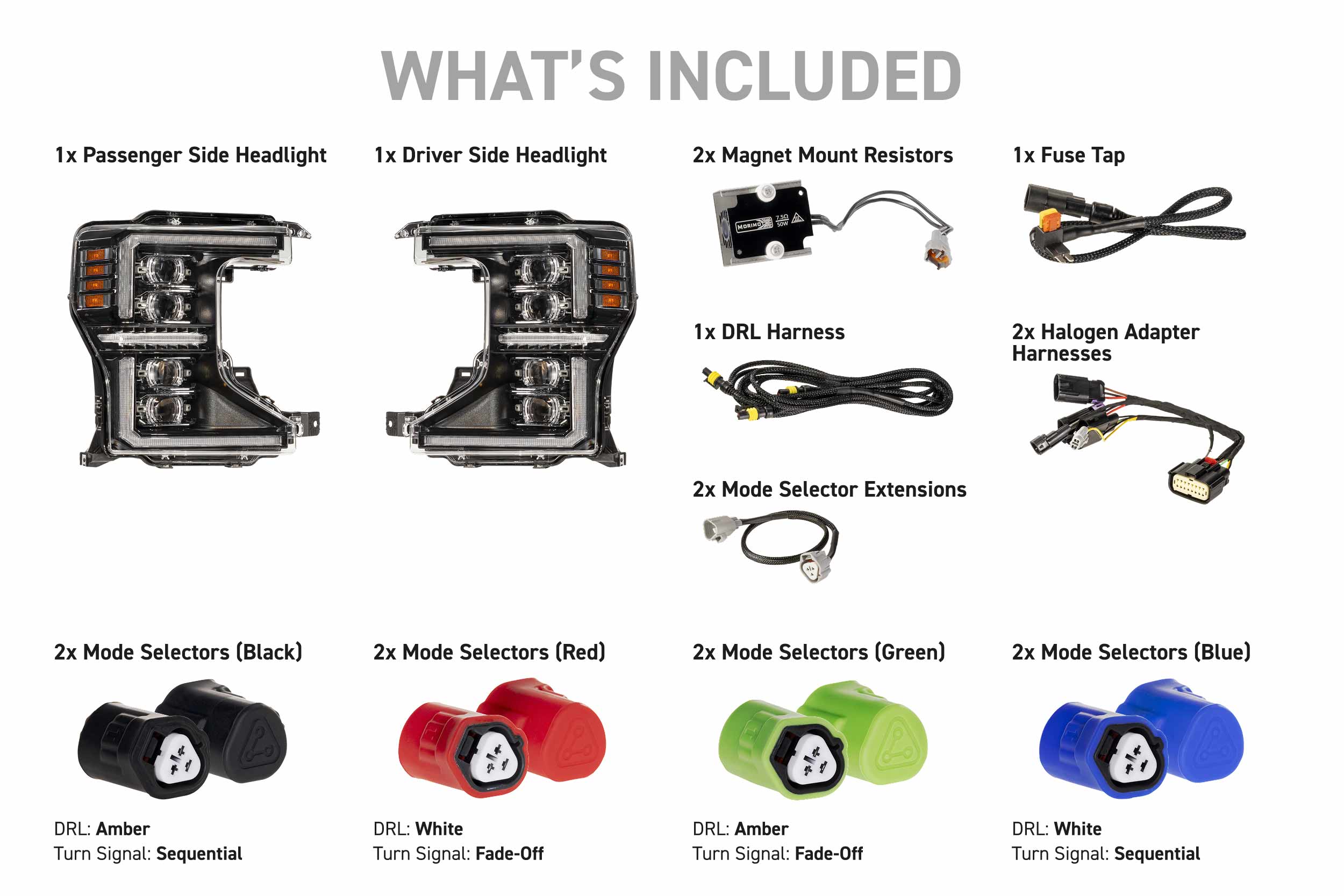 XB Evo Headlights: 20-22 Super Duty (Set)