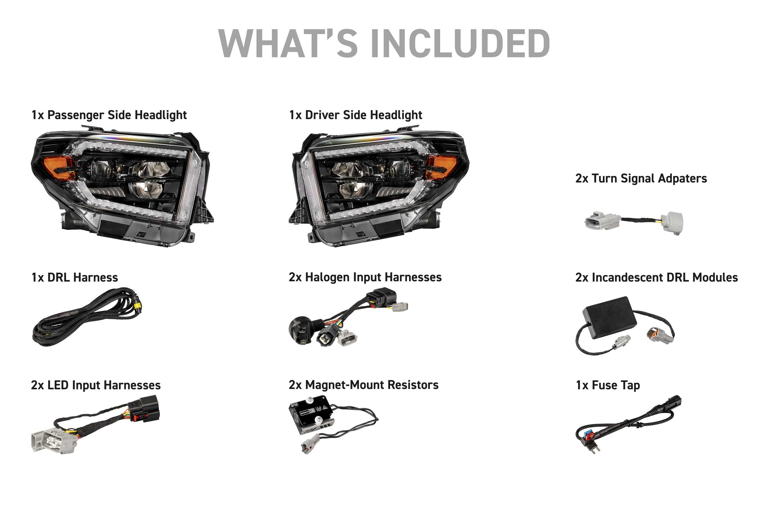 XB Evo Hybrid Headlights: 14-21 Toyota Tundra (Set)