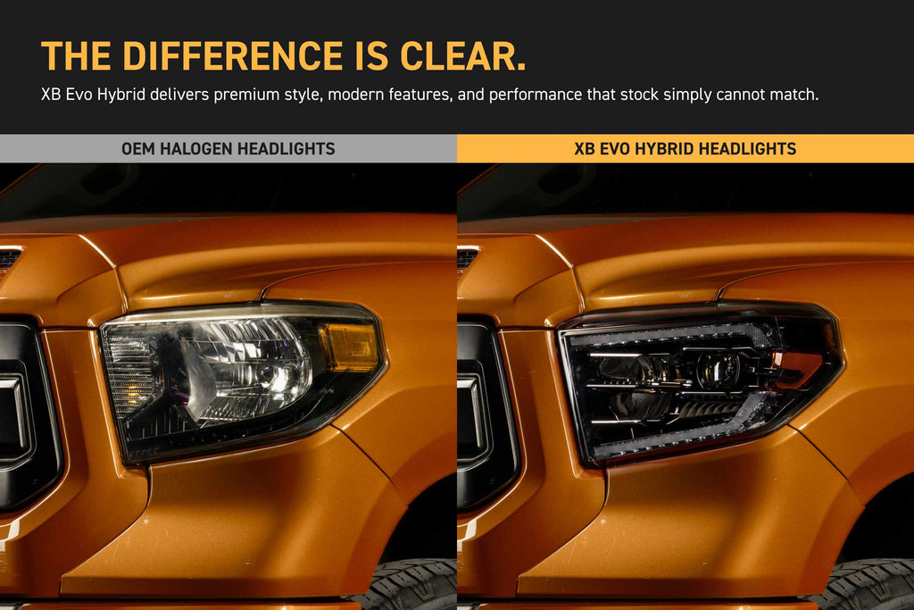 XB Evo Hybrid Headlights: 14-21 Toyota Tundra (Set)