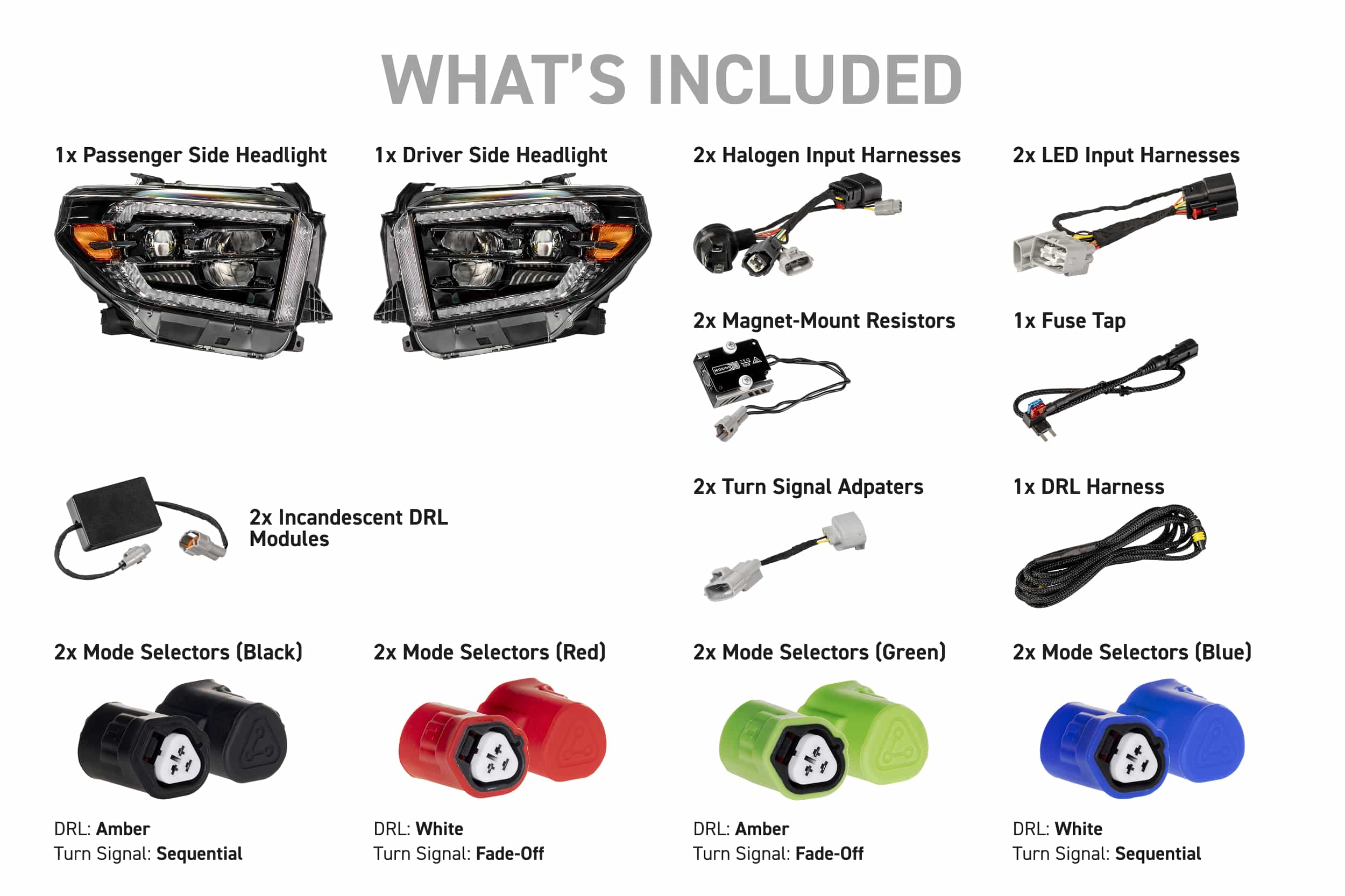 XB Evo Headlights: 14-21 Toyota Tundra (Set)