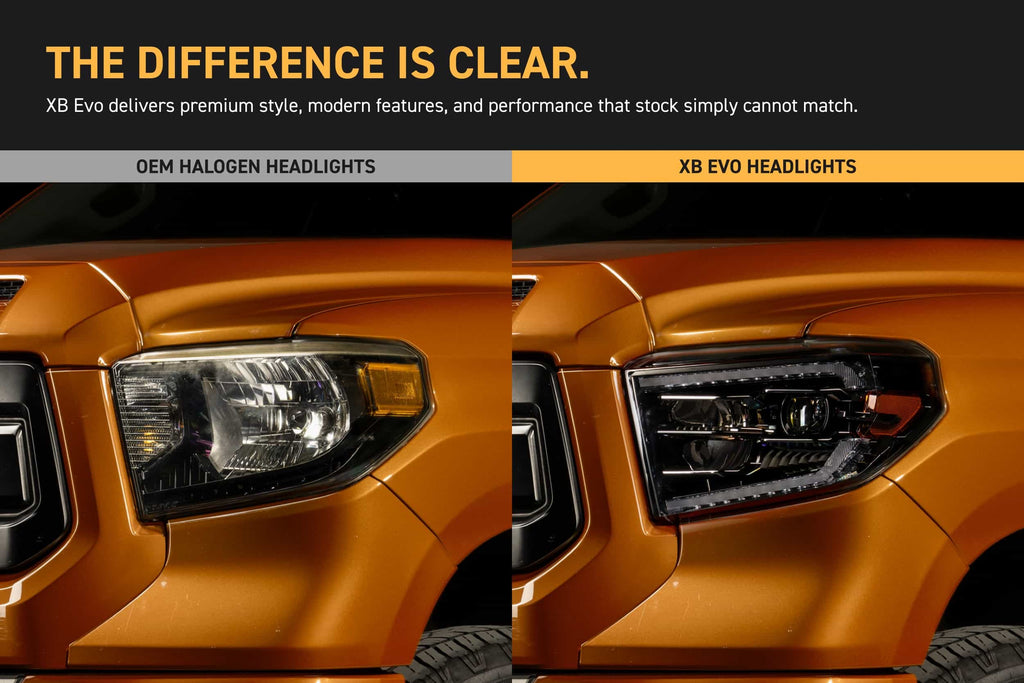 XB Evo Headlights: 14-21 Toyota Tundra (Set)