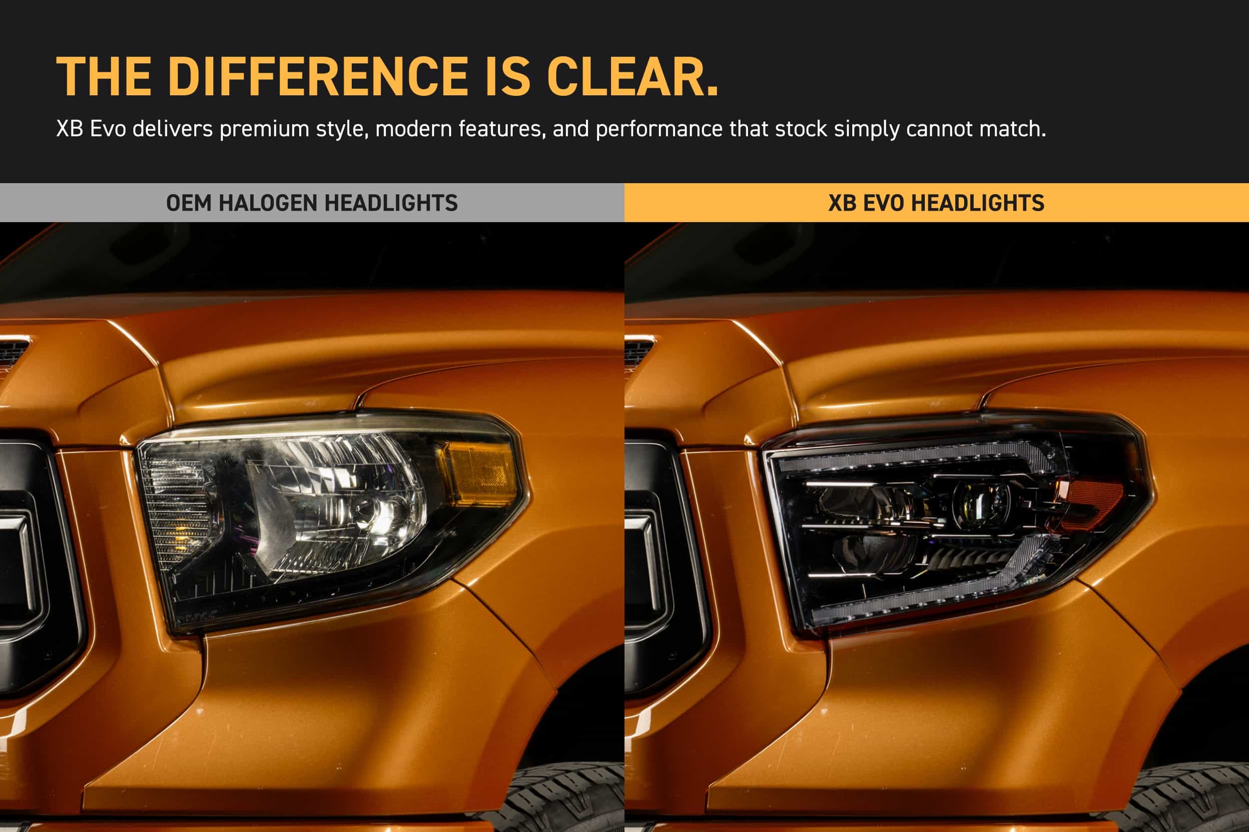 XB Evo Headlights: 14-21 Toyota Tundra (Set)
