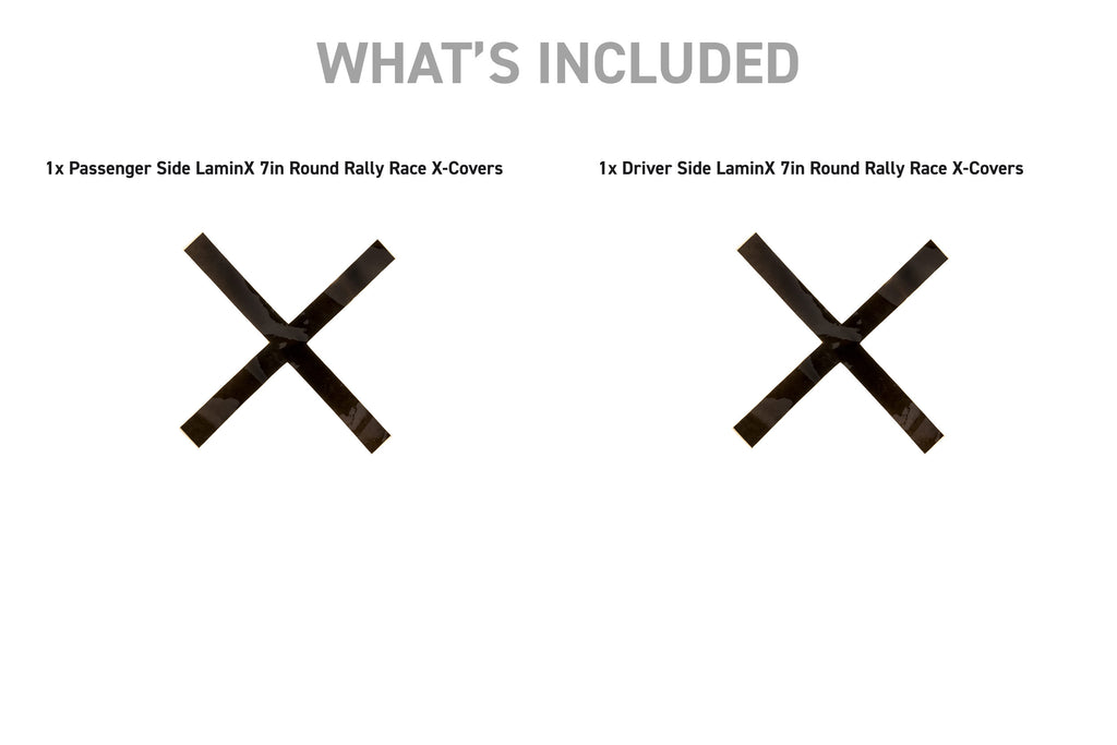 LaminX: 7in Round Rally Race X-Covers PPF (Set)