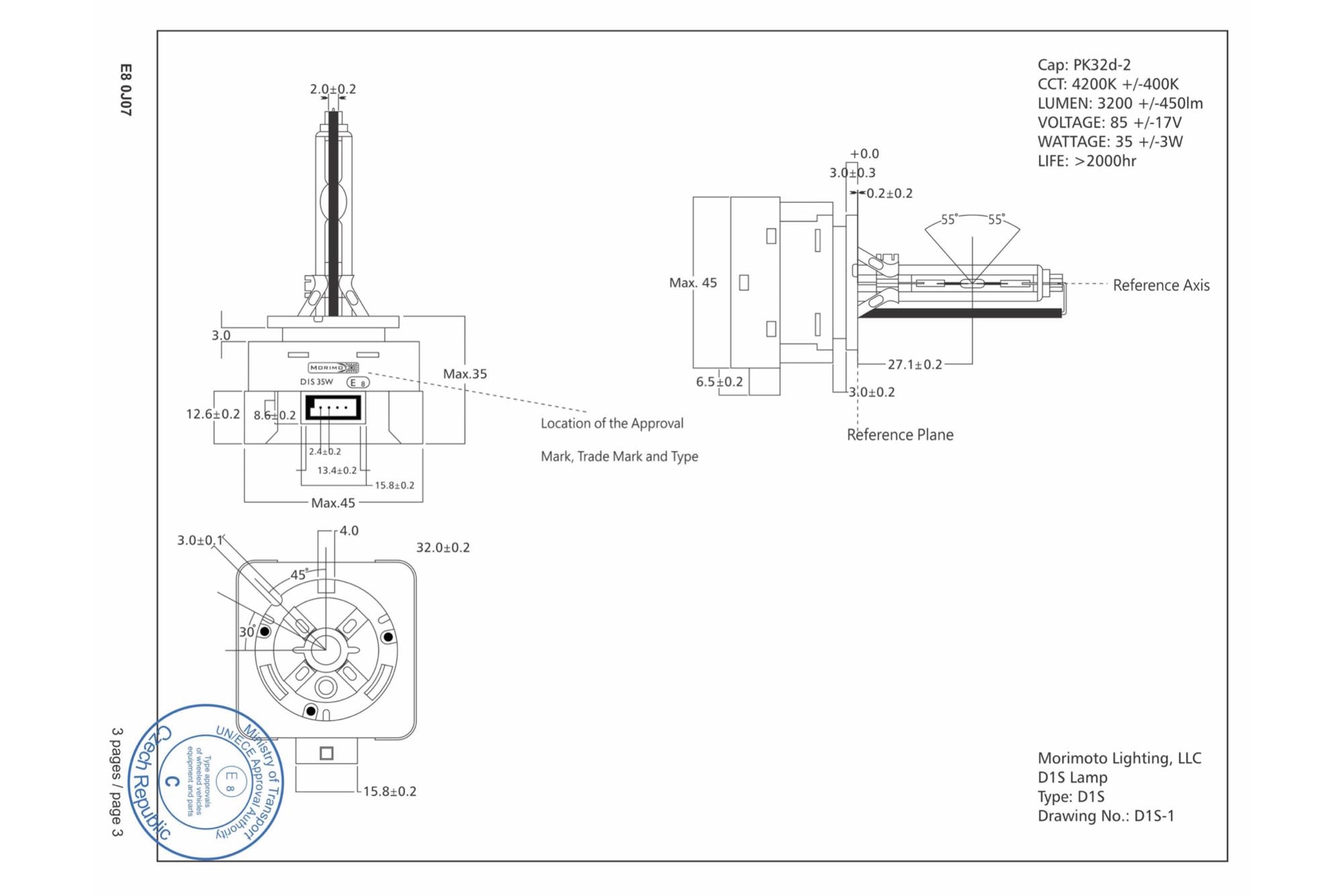 D3S: XB 5000K HID Bulbs (Pair)