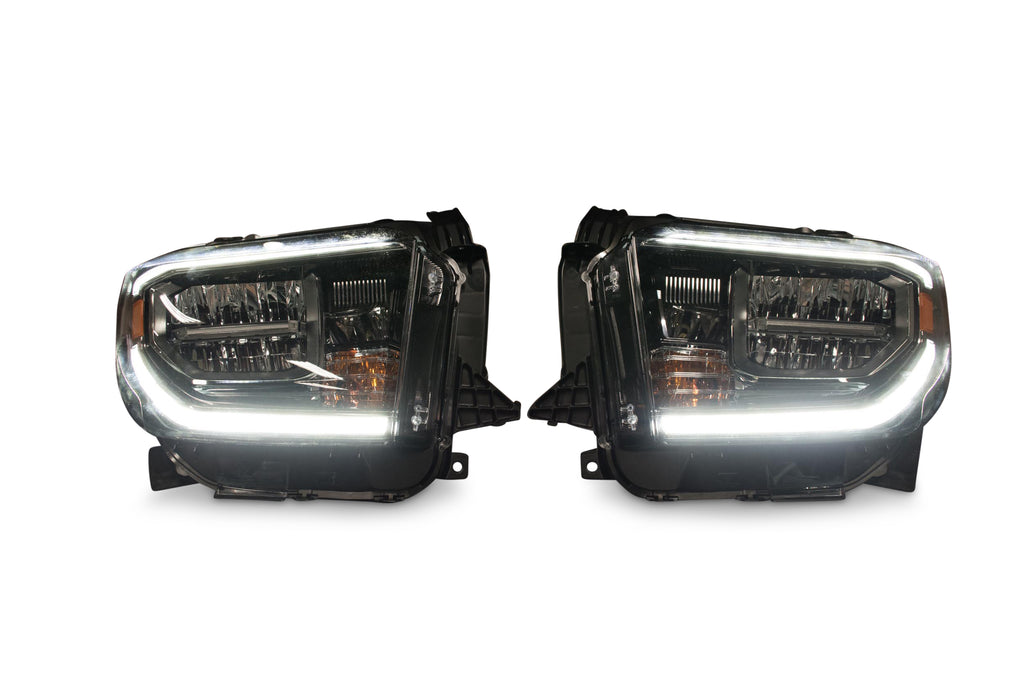 Toyota Tundra (18+): OEM LED Headlights (Black; Set)