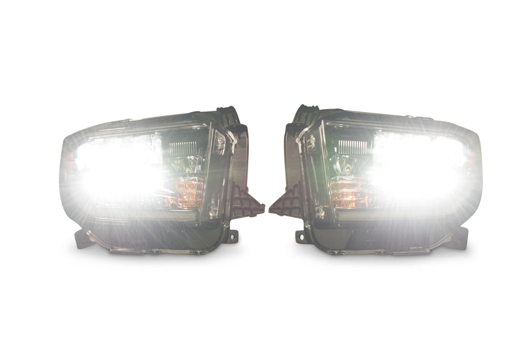 Toyota Tundra (18+): OEM LED Headlights (Black; Set)