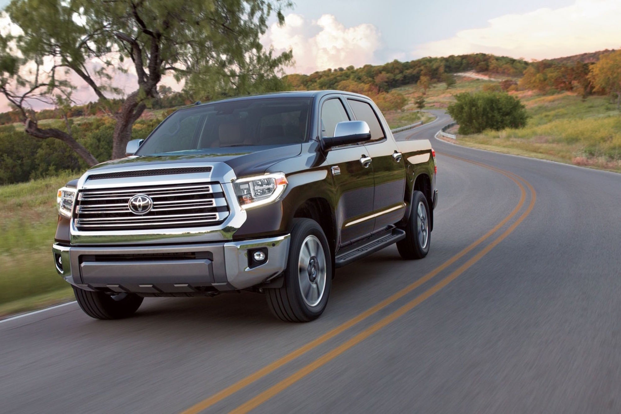 Toyota Tundra (18+): OEM LED Headlights (Black; Set)