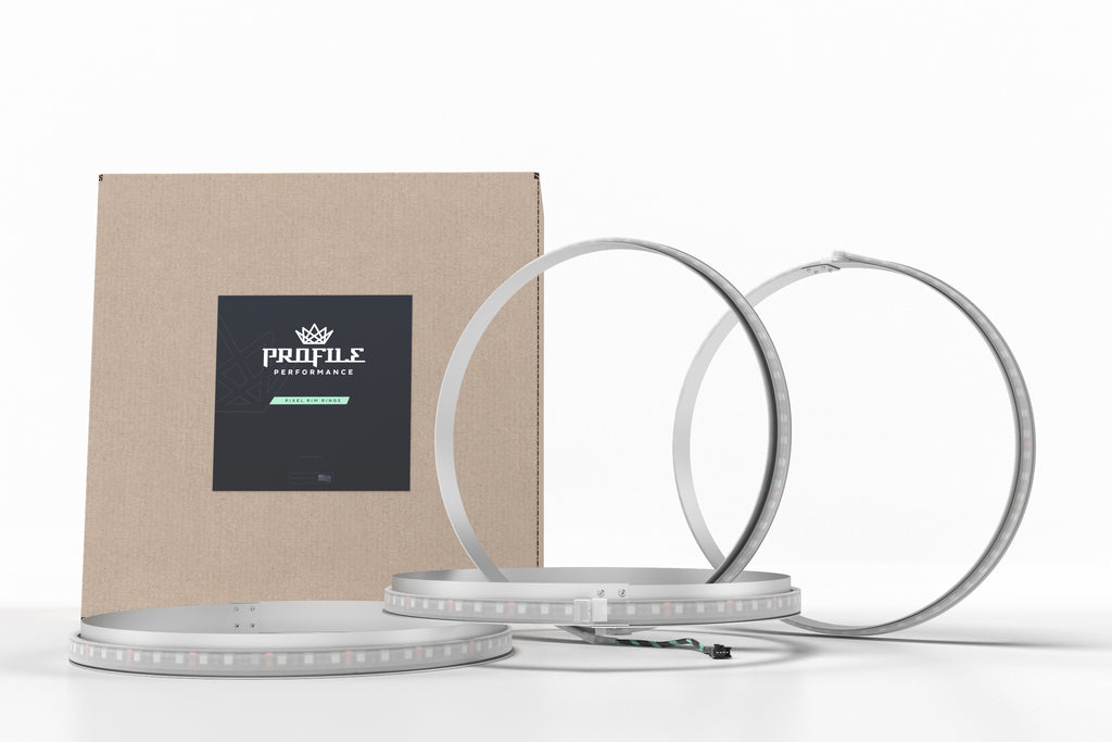 Profile Pixel Wheel Rings: 14in (4 Pc Set / RGBW)