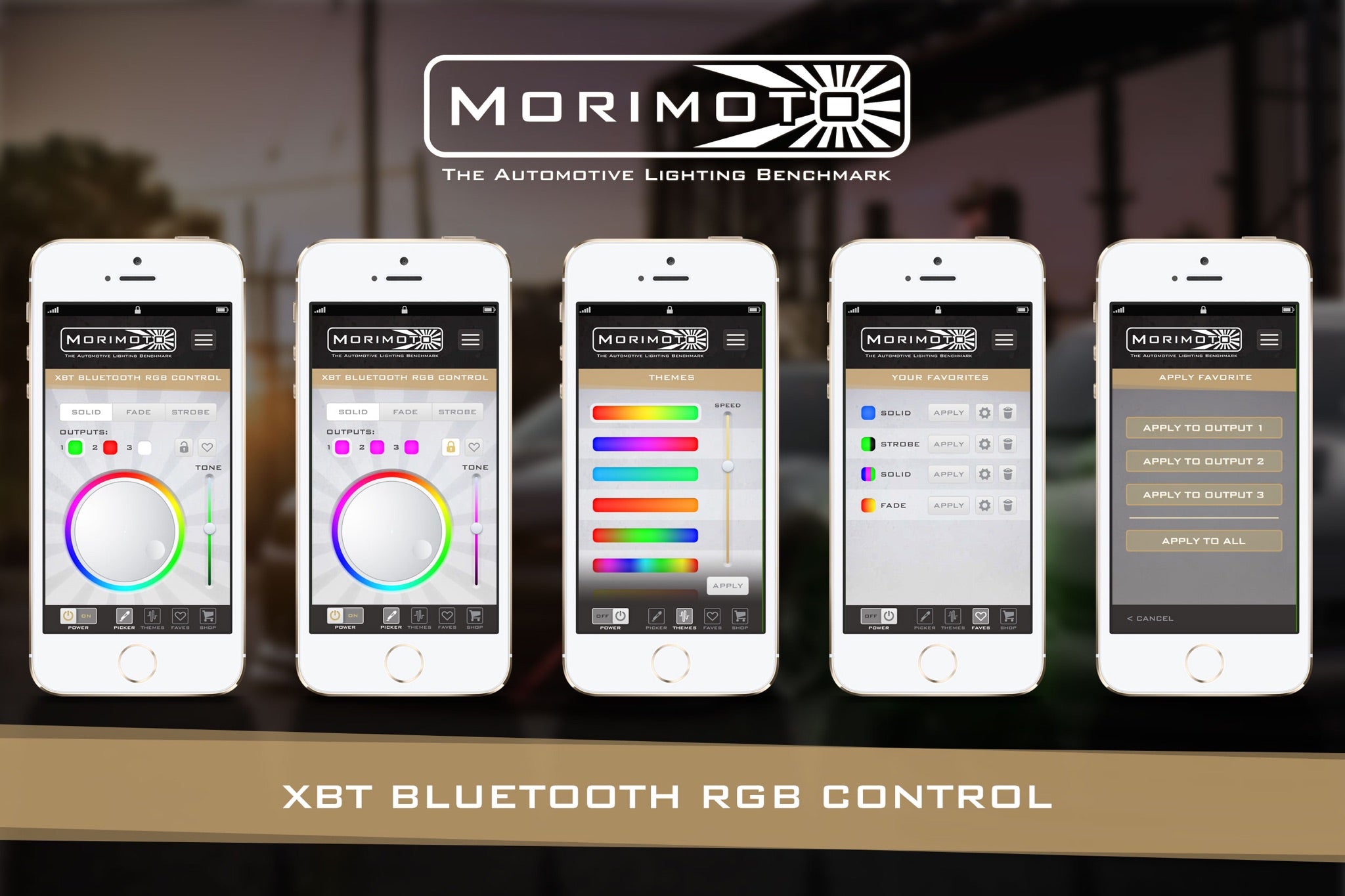 RGBW Controller: XBT (1x5 / 2x4 Wire Universal Standard)