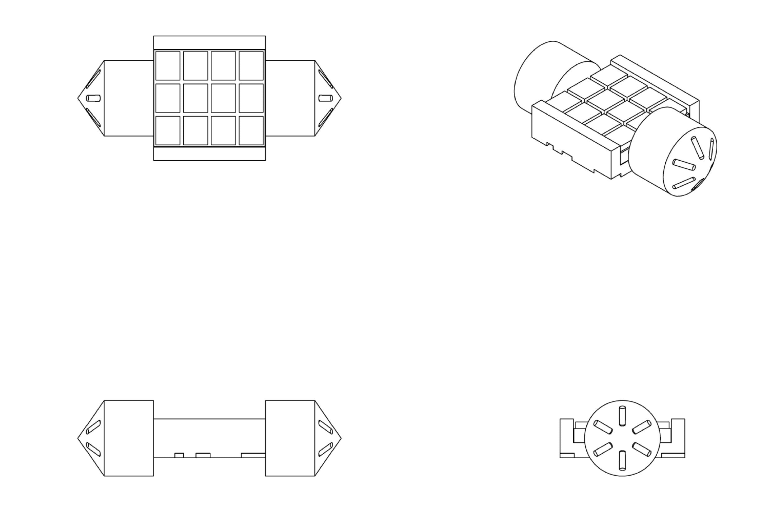 Festoon: XB LED 2.0 (42mm)