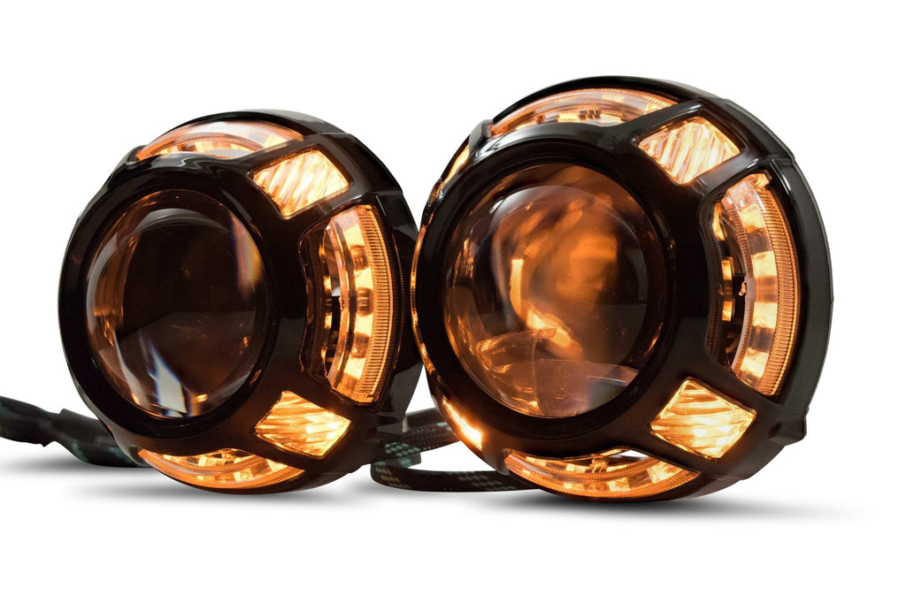 Panamera 2.0 Projector Shroud (Black) (White/Amber LED Switchback)