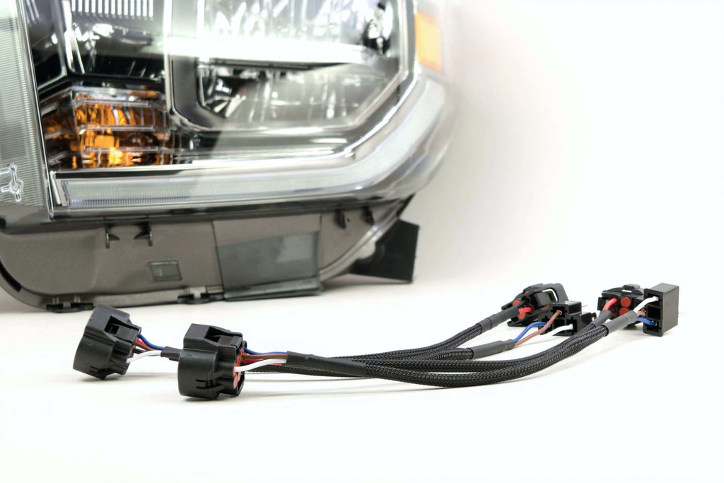 Conversion Harness for Halogen Tundra with Amber Bulb DRL (Convert to OEM LED Headlights)