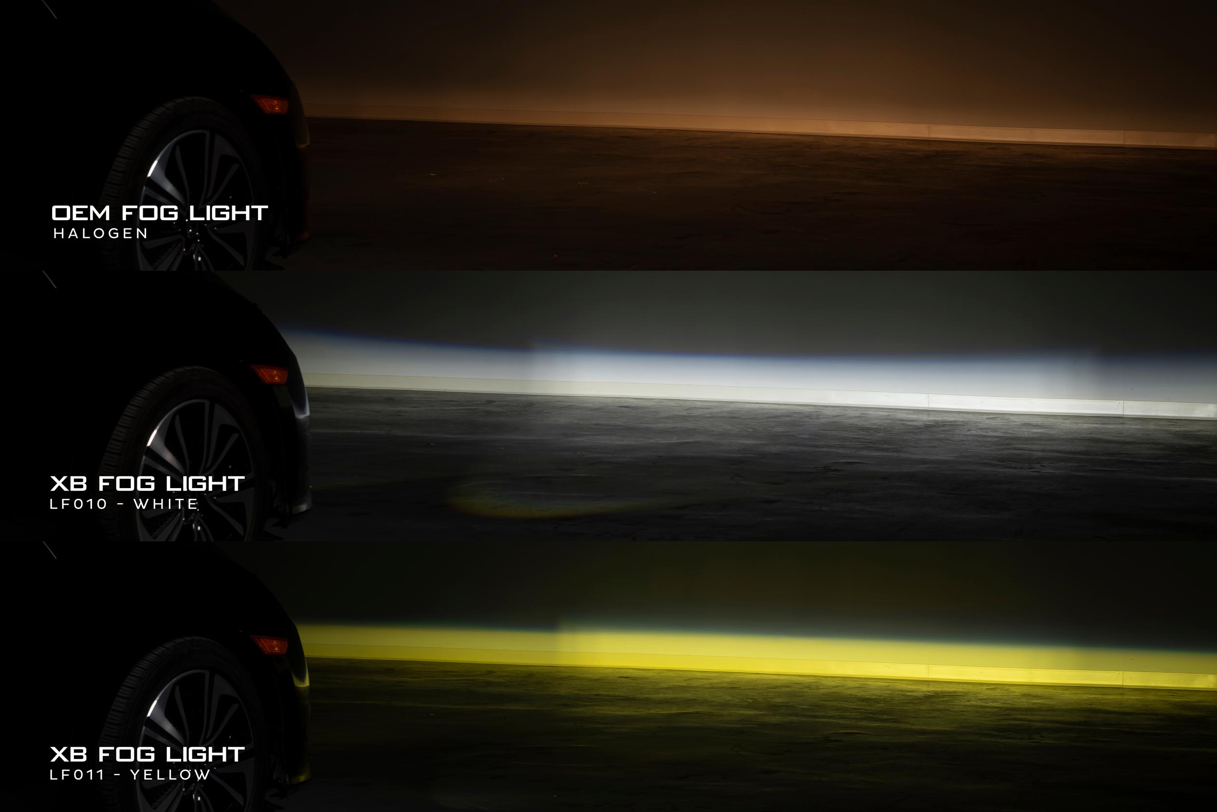 XB LED Fogs: Type S (Yellow Output / Set)