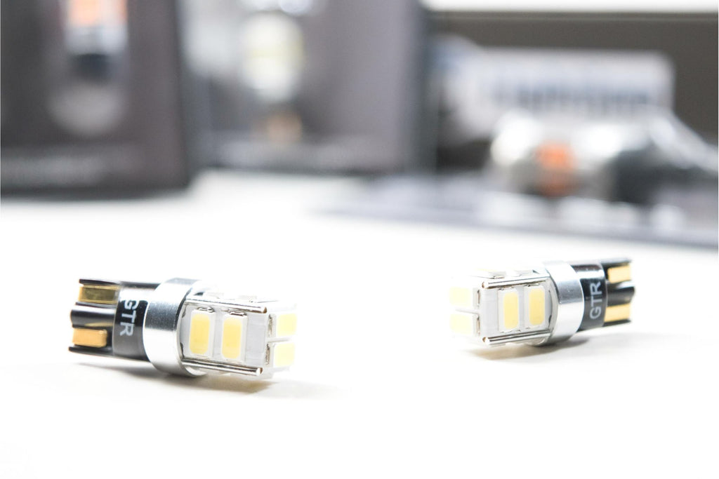 T10/194: GTR 10-Chip Canbus LED (Red / Pair)