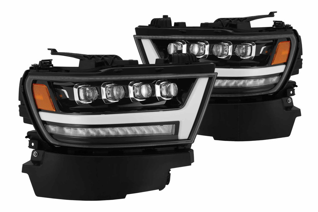 ARex Nova LED Headlights: Dodge Ram 1500 (19-24) - Jet Black (Set)