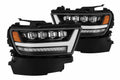 ARex Nova LED Headlights: Dodge Ram 1500 (19-24) - Jet Black (Set)