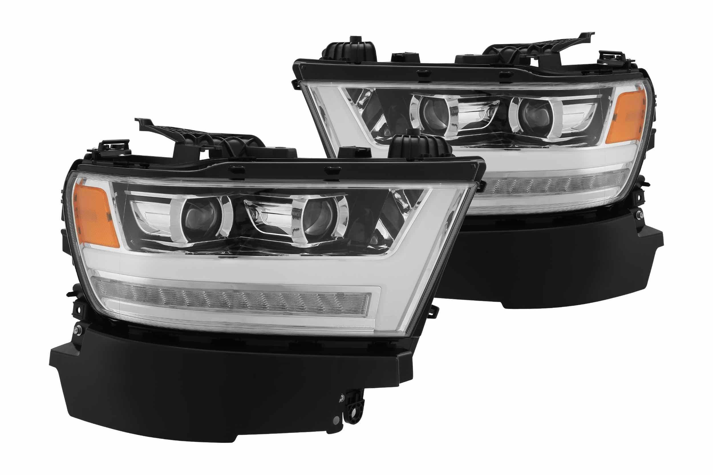 ARex (PRO-Series) Halogen Headlights:: Dodge Ram 1500 (19-24) - Chrome (Set)