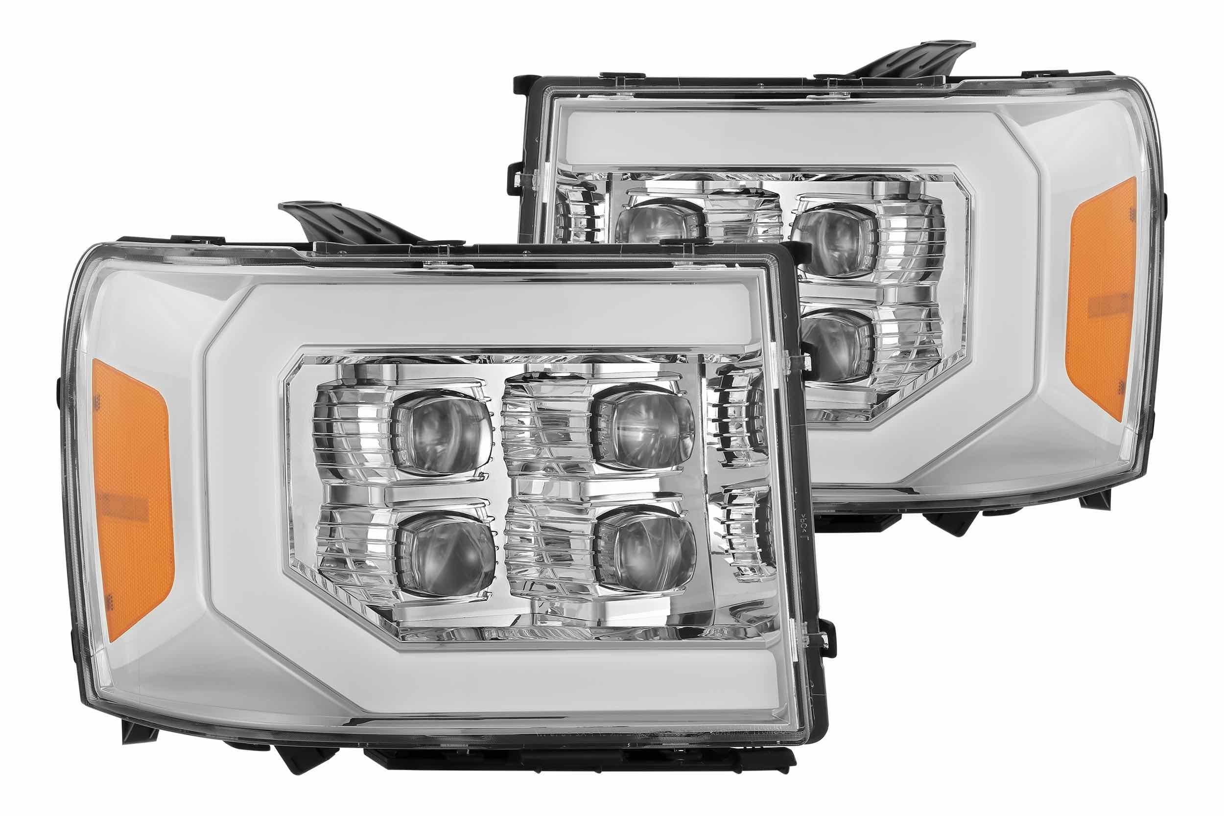 ARex Nova LED Headlights: GMC Sierra (07-13) - Chrome (Set)