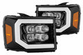ARex Nova LED Headlights: GMC Sierra (07-13) - Jet Black (Set)