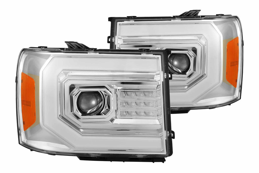 ARex (PRO-Series) Halogen Headlights:: GMC Sierra (07-13) - Chrome (Set)