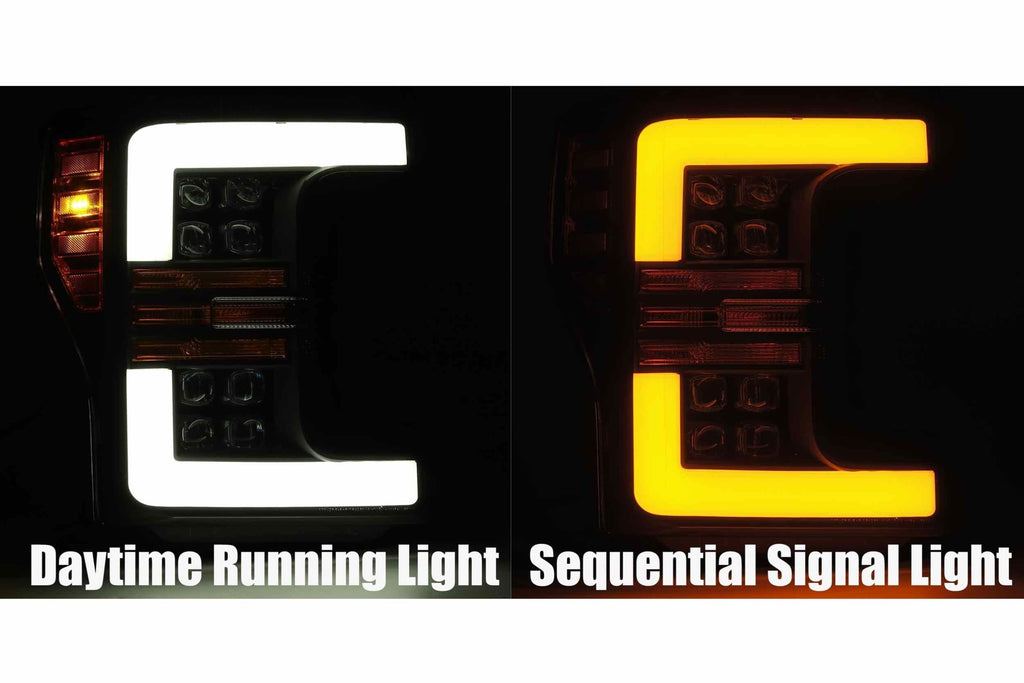 ARex Nova LED Headlights: Ford Super Duty (17-19) - Jet Black (Set)
