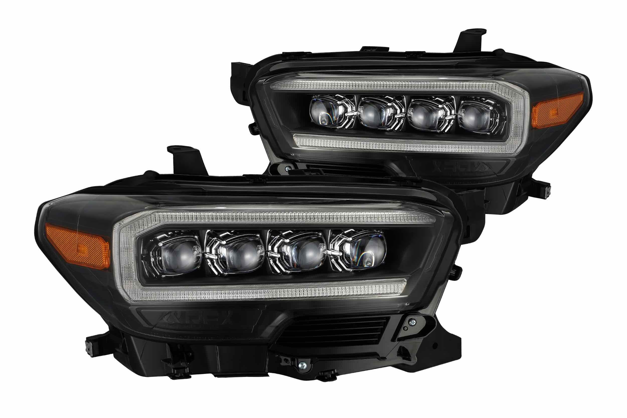ARex Nova LED Headlights: Toyota Tacoma (16-20) - Black (Set)
