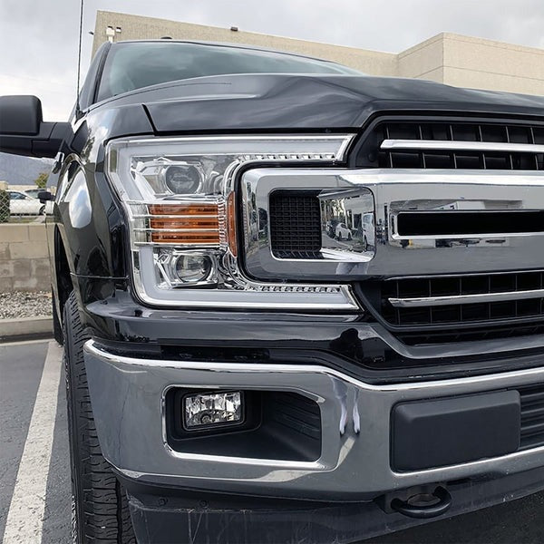 ARex (PRO-Series) Halogen Headlights:: Ford F150 (18-20) - Chrome (Set)