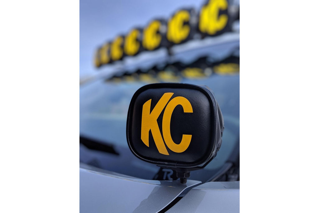 KC Cover: 3in Rectangle (Set / Yellow KC logo)